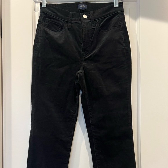 J.Crew Black Corduroy Pants Size 24 Straight Leg - Picture 3 of 7